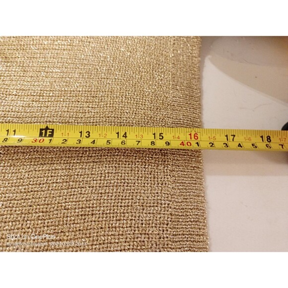 Suzelle Gold Mesh Tank Top  Small - Picture 13 of 16